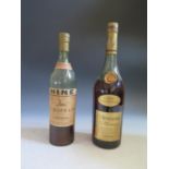 A Bottle of T.Hine & Co. Cognac and bottle of Hennesy