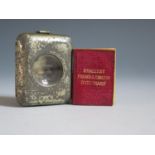 A Miniature Book _ Smallest French & English Dictionary (David Bryce) in tin ce with magnifying