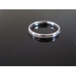 A Modern .950 Platinum and Diamond Full Eternity Ring, size N, 3g