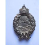 A German Imperial Pilot's Badge, back stamped C.E. JUNKER .800 silver, cased