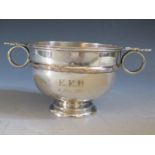 An Edward VII Silver Porringer, London 1906, Sibray, Hall & Co. Ltd., 17(w)x8(h)cm, 239g