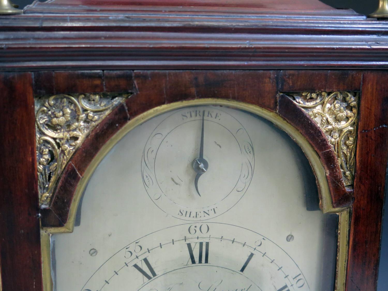 James Stewart of Glasgow _ A George III Scottish Mahogany Cased Bracket Clock with bell top - Image 7 of 7