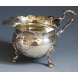 A Victorian Silver Cream Jug, Chester 1898, Florence Warden, 11cm lip to handle, 98g