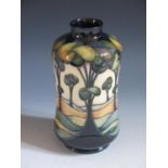 A Modern Moorcroft Tribute to Trees Pattern Waisted Vase designed by Sian Leeper, impressed and