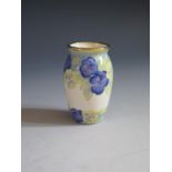 A Modern Moorcroft Enamel Hepatica Vase, 6.5cm, dated 98 and initialled FW, boxed