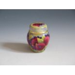 A Modern Moorcroft Enamel Pomegranate Ginger Jar , 5cm, dated 98 and initialled A.R, boxed