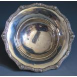 A George VI Silver Presentation Dish with inscription commemorating the launch of M.V. FAIENCE,