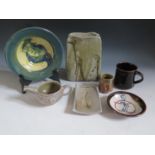 A Selection of Studio Pottery including Michael Gaitskell, Mill Pottery, Wootton Courtenay stoneware