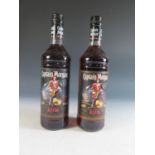 Two 700ml Bottles of Captain Morgan Original Rum