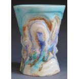 A Rare Clarice Cliff Bizarre 6.5" Inspiration Bouquet Vase, c. 1931. Chips to body