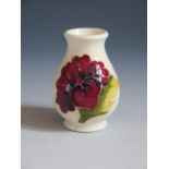 A Moorcroft Floral Decorated Miniature Vase, 5.5cm