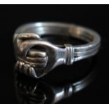 A Silver Hand Ring, size L.5, 4.7g