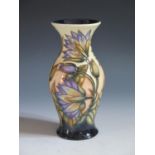 A Modern Moorcroft Ltd. Ed. Samarkand Lilly Pattern Baluster Vase, base marked M.C.C.99 108/250,