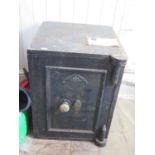 A Chubb & Sons Floor Safe, 45.5(w)x49.5(d)x61(h)cm (single key in office). Very heavy example,