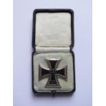 A WWII German 3rd Reich Iron Cross 1st Class, 51 stamped to pin, boxed