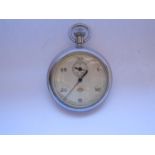 A WWII German Kriegsmarine Stop Watch, movement stapmed UMF RUHLA, marked cased back and no. 079488,