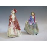 Two Royal Doulton Figurines _ Sweet Anne HN1318 and Paisley Shawl HN1392