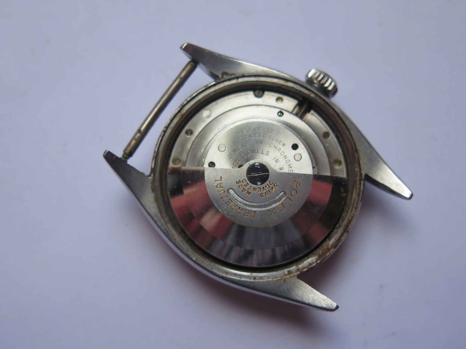 A 1950's Gent's Rolex Oyster Perpetual Precision Wristwatch, ref. 6098, 37mm case no. 726545, - Image 5 of 8