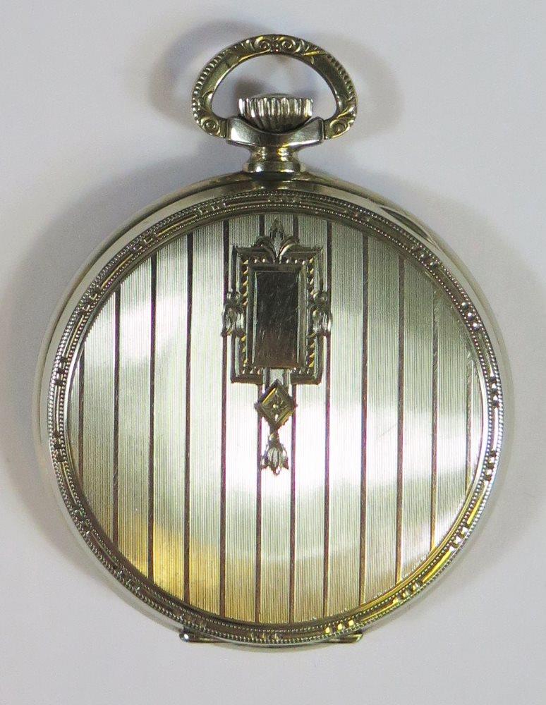 A Keystone Standard Open Dial Pocket Watch with 15 jewel movement no. 1011022, running - Image 2 of 2