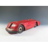 A Scarce 1920's Kingsbury Tinplate Clockwork Sunbeam Land Speed Record Car Made in USA, Motor