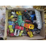 Two Trays of Assorted Diecast Toy Cars including Corgi Juniors.