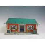 A Marx Tinplate Dolls House Bungalow (28.5cm approx).