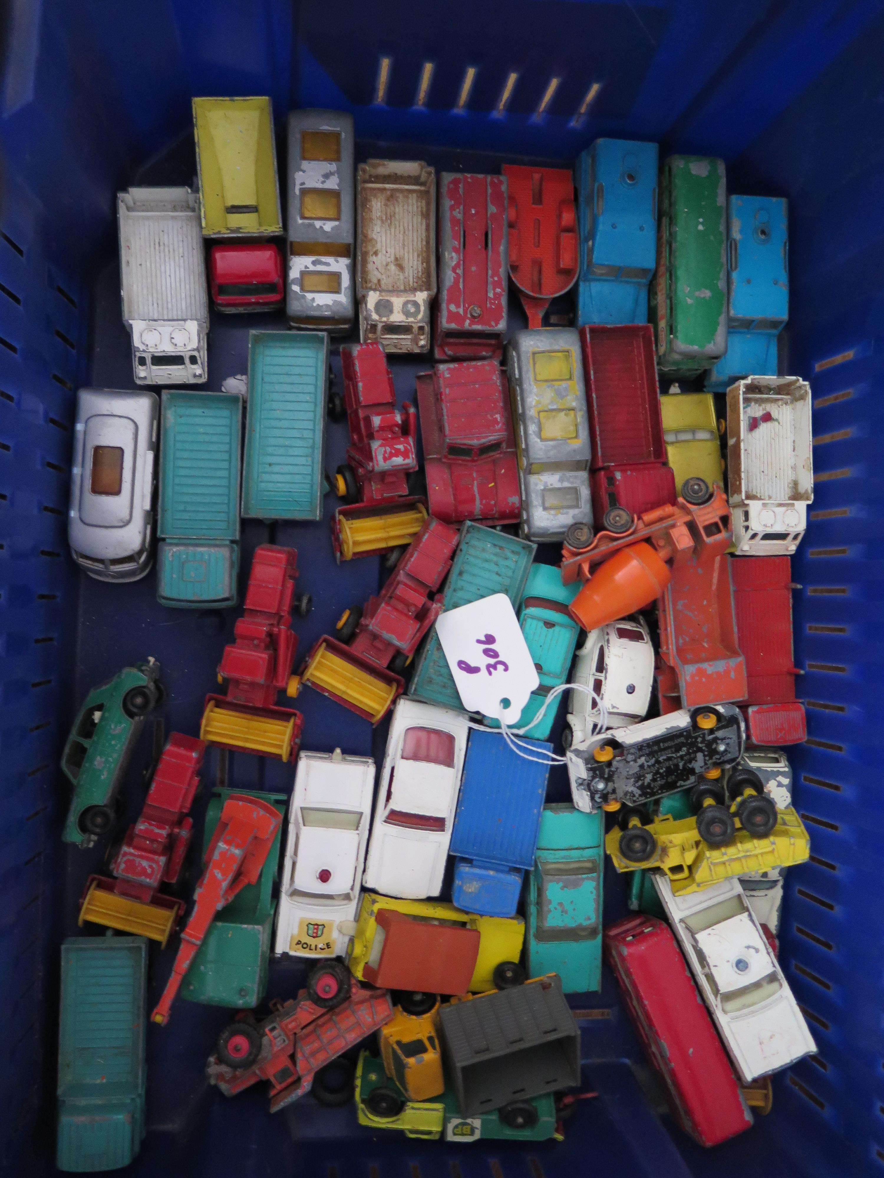 A Collection of Play Worn Matchbox Regular Wheels and Models of Yesteryear.