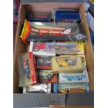 A Collection of Boxed Toy Vehicles including a Gama Vision 2000 Fire Engine, Matchbox etc.