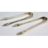 Two Pairs of 19th Century Sugar Tongs, 63g