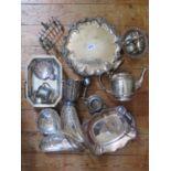 A Selection of Silver Plate including a salver