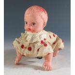 A Clockwork Mutant Crawling Baby, possibly Japanese (12cm approx).