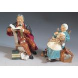 Two Royal Doulton Figurines _ The Professor HN2281 and Nanny 2221