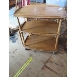 Ercol Windsor Blonde Elm Mid century Drinks Trolley