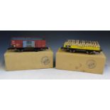 Two ETS Railway Cars, 410 Low Side Car "Nur Fur Dienstgebrauch" and British Rail O Gauge (1:45).