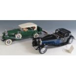 Two 1:24 Scale Models, Franklin Mint 1930 Bugatti Royale Coupe Napoleon, Danbury Mint 1932