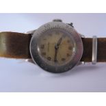 A 1940's LONGINES Weems Pilot's Watch, the 15 jewel movement no. 6072588, 34mm case stamped 21008