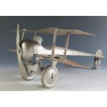 An Unusual Metal Toy Airplane "THE JOEY" supposedly made by Digger Jnr. in South Australia, circa