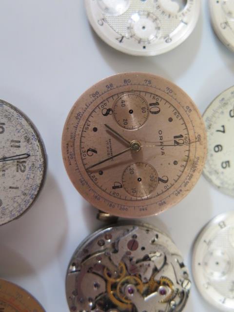 A Selection of Brietling, Gallet, Orava, Girard-Perregaux and other Movements and Dials - Image 6 of 11