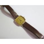 An Omega 9ct Gold Ladies Manual Wristwatch, running
