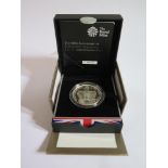 The Royal Mint; The Queen's Coronation 60th Anniversary £5 Silver Piedfort Coin with COA