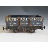 An Unusual Large Scale Coal Wagon made from metal and wood (30cm approx).