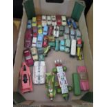 A Collection of Play Worn Dinky Cars and Space Vehicles.