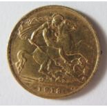 A 1913 Gold Half Sovereign