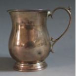 A Birmingham Silver Christening Mug, marks rubbed, J.B.S., 8cm high