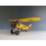 A Stratco Japanese Battery Operated Tinplate Bristol Bulldog Airplane, Untested (36.5cm approx