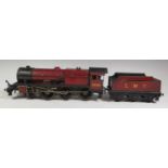 A Bassett Lowke O Gauge Electric Steam Locomotive "ROYAL SCOT" "LMS 6100". In good condition with