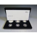 A Royal Mint The Britannia 2017 Collection Six Coin Silver Proof Set Box & COA