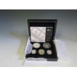 The Royal Mint 2010 Silver Piedfort Five Coin Set with COA