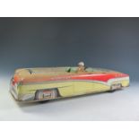 A Large Scale Tinplate Hofler Commander/Super Eight Convertible Sports Car Made in Germany (41cm