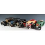 Five U.S.A. made Hubley Toy Cars